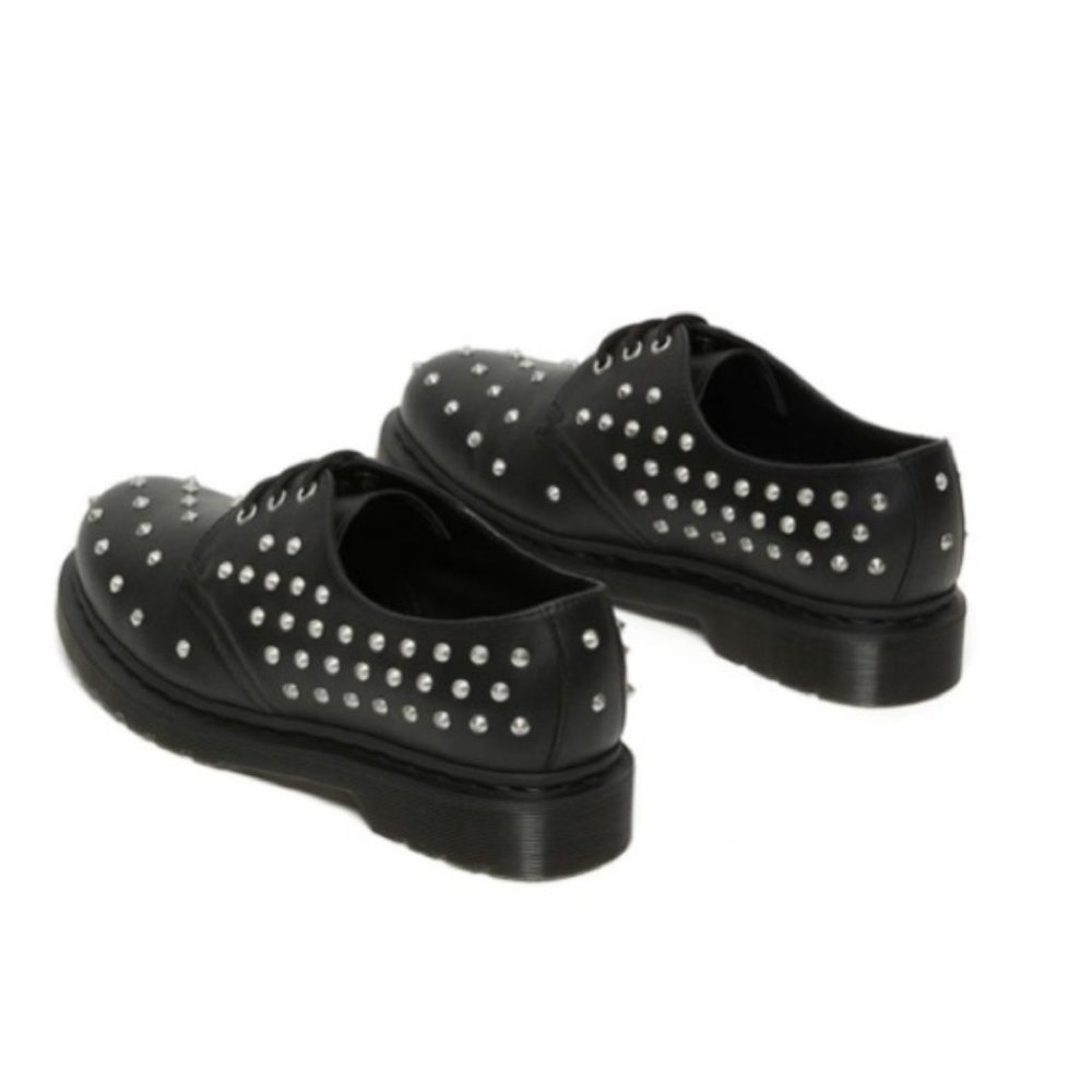Dr Martens 1461 Stud Wanama Leather Oxford Shoes in Black Size 6 - Picture 2 of 10